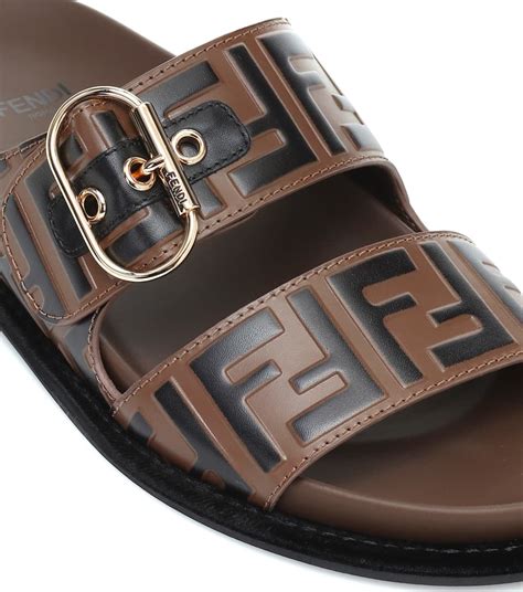 fendi double band sandals on|fendi birkenstock style sandals.